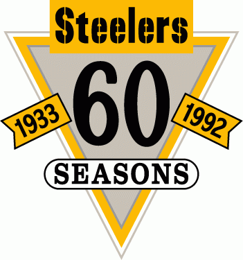 Pittsburgh Steelers 1992 Anniversary Logo iron on paper